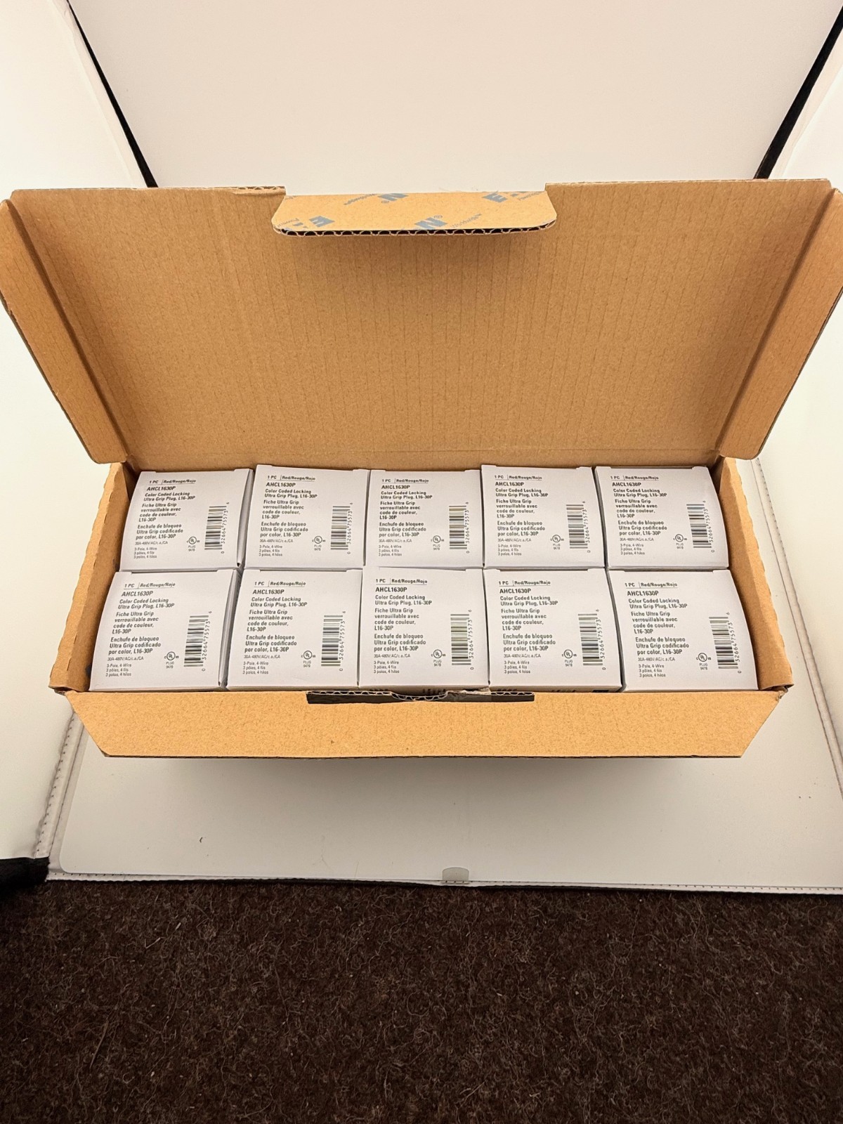 Eaton AHCL1630P HBL2731 71630NP L16-30P 30 Amp 480V Twist Lock Male Plug NEW