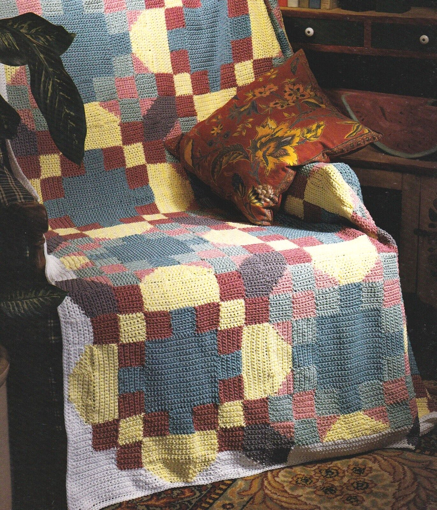 GEOMETRIC Honeycomb Afghan/Crochet Pattern INSTRUCTIONS ONLY