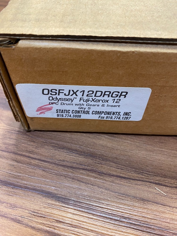 5 Pack Static Control Drum Roller W/ Gears & Insert For Fuji Xerox 12