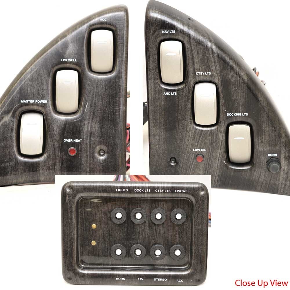 SunCatcher Boat Switch Panel 73422711 | LX 322 Push Breaker (3PC)