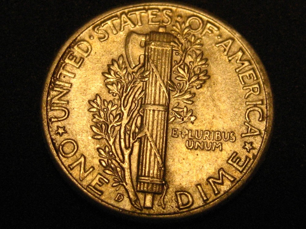 1945-D 90% Silver Mercury Head Dime BU ^^^^^^