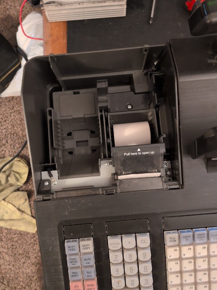 Sharp XE-A207 Control System Electronic Cash Register Tested Works w Key
