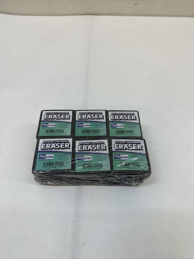 Flipside Products Student Eraser, 2" Width, 2" Length, Pack of 12