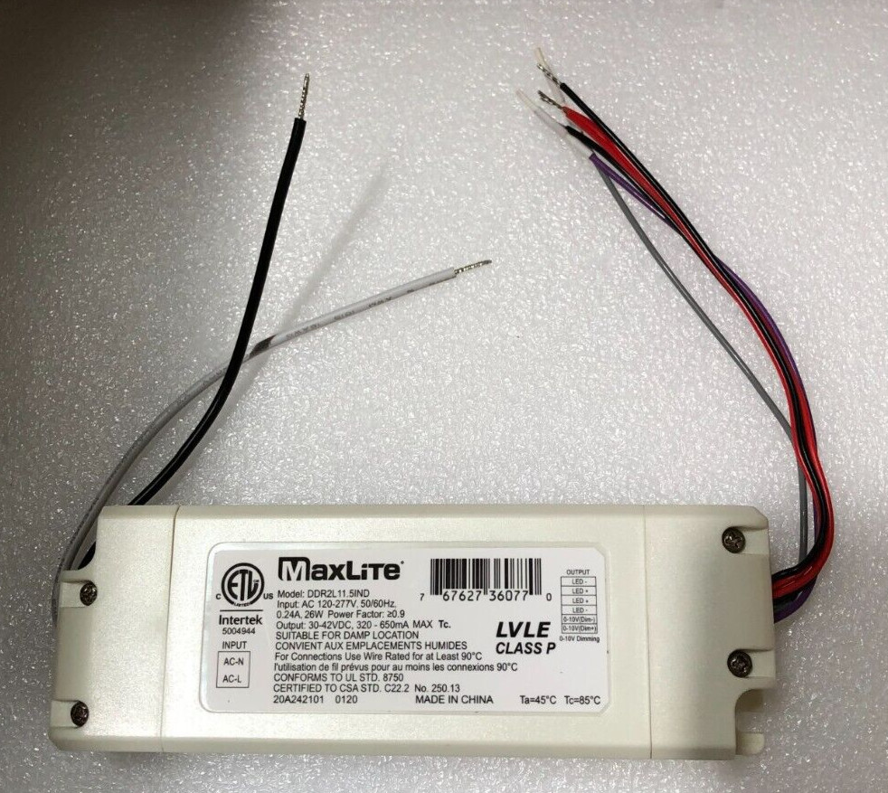 MaxLite External LED T8 Driver (DDR2L11.5IND)