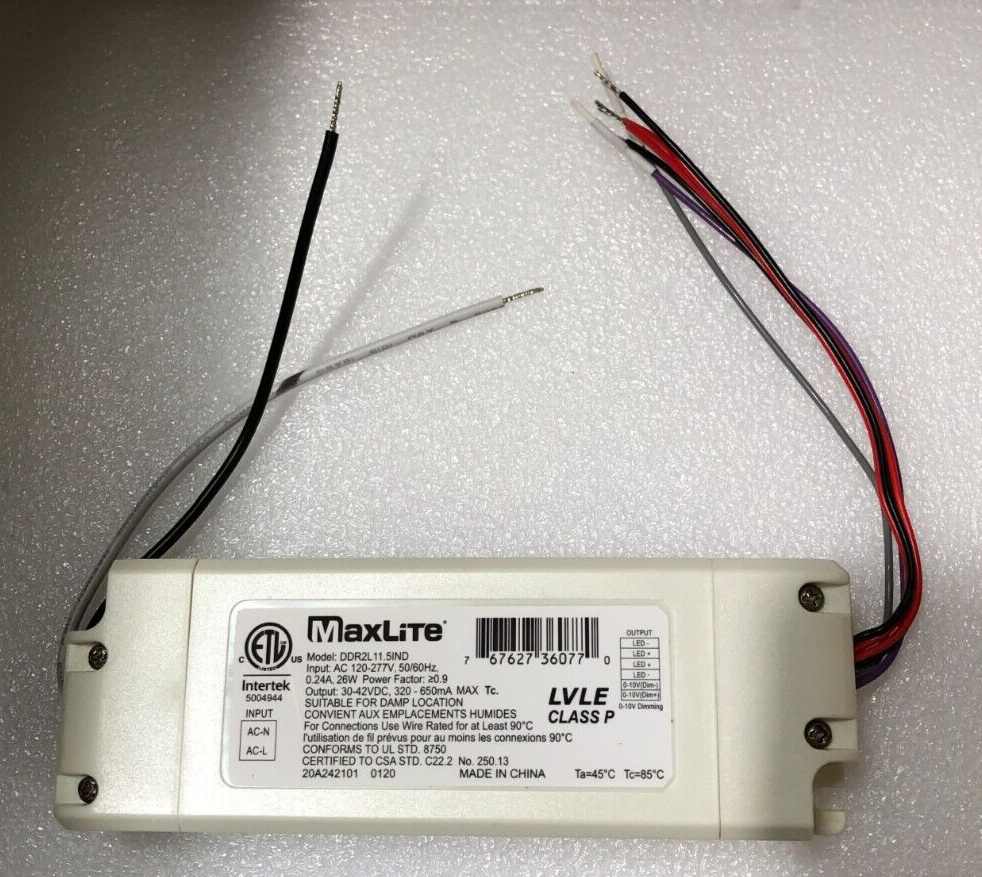 MaxLite External LED T8 Driver (DDR2L11.5IND)