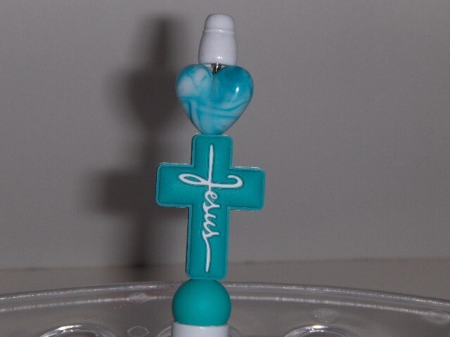 NEW - White Retractable pen - Jesus