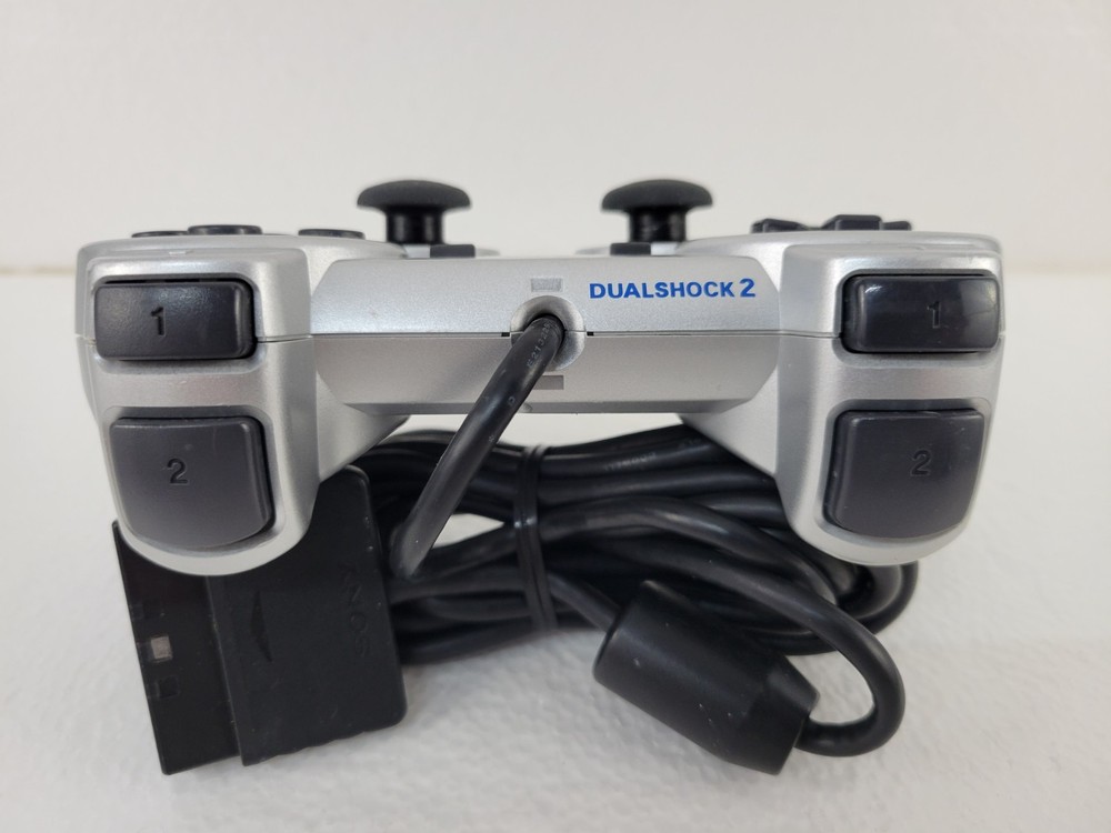 Genuine Oem Sony PS2 Dualshock 2 Controller Silver Playstation 2 Working