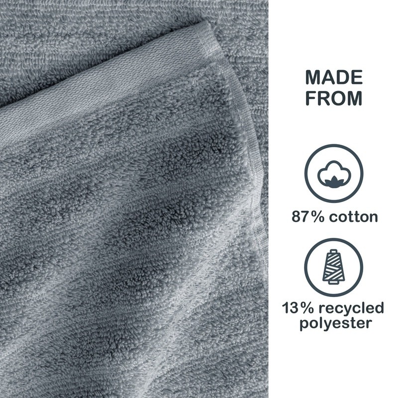 Soft Quick Dry Bath Sheet 87 Cotton 13 Polyester Anti-Microbial Durable New