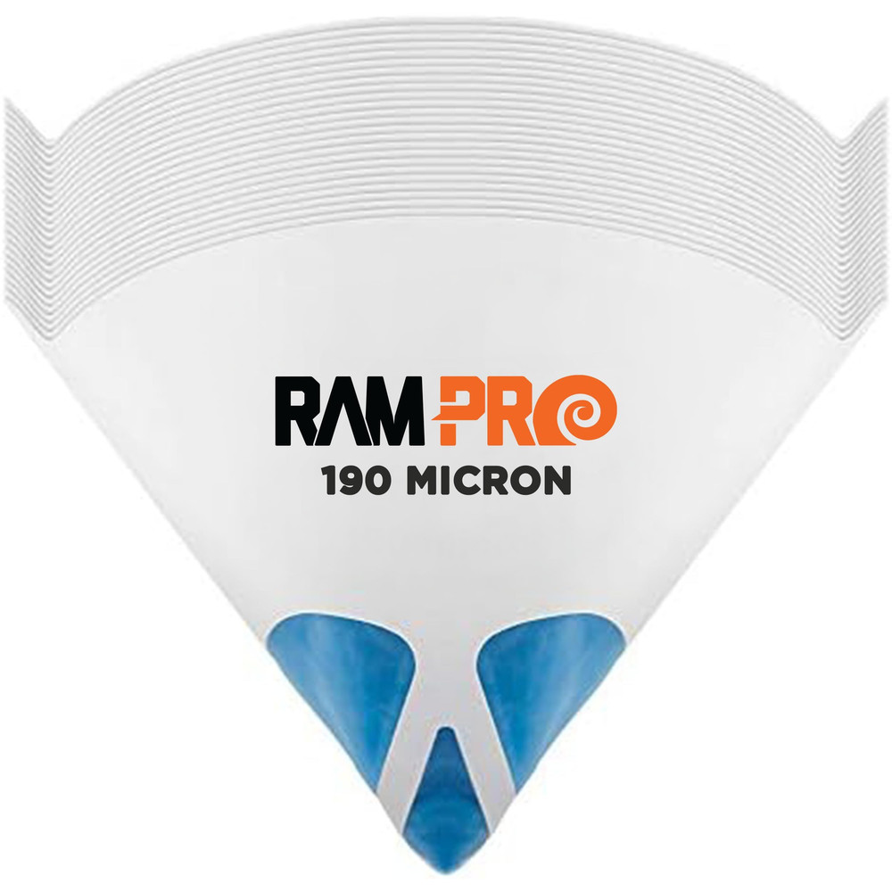 Paint Strainers - 190 Micron Filter, (50 Pack) Ultra-Fine Medium, White