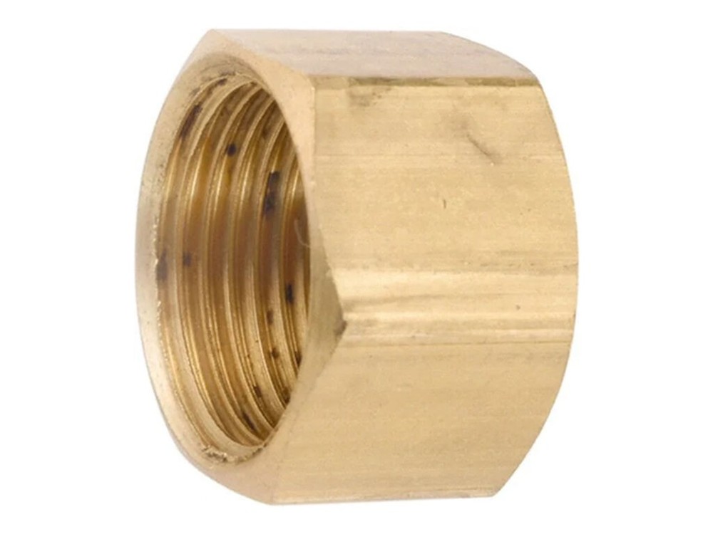 WAL-RICH 4021990 Cap 1/4" Lead-Free Brass Compression Fitting