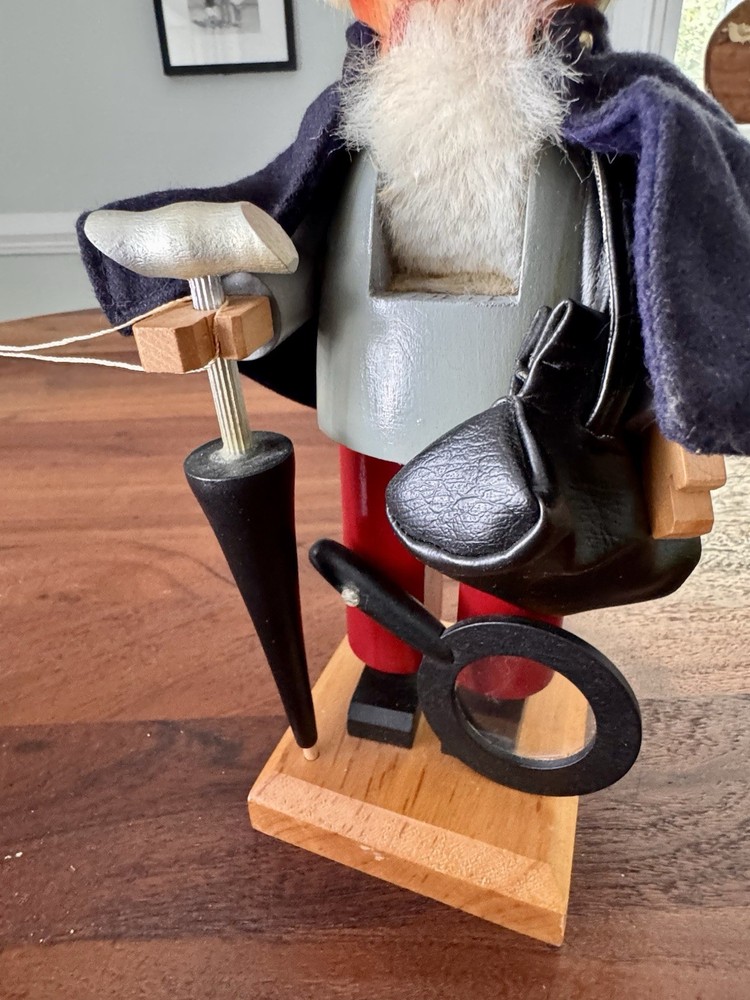 Vintage Steinbach Wooden Nutcracker - Dr. Watson - Sherlock Holmes Germany MINT