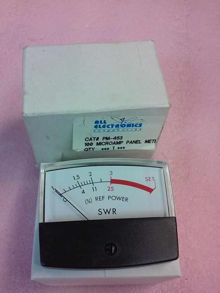 New All Electronics Cat No PM-453 MICROAMP Panel Meter