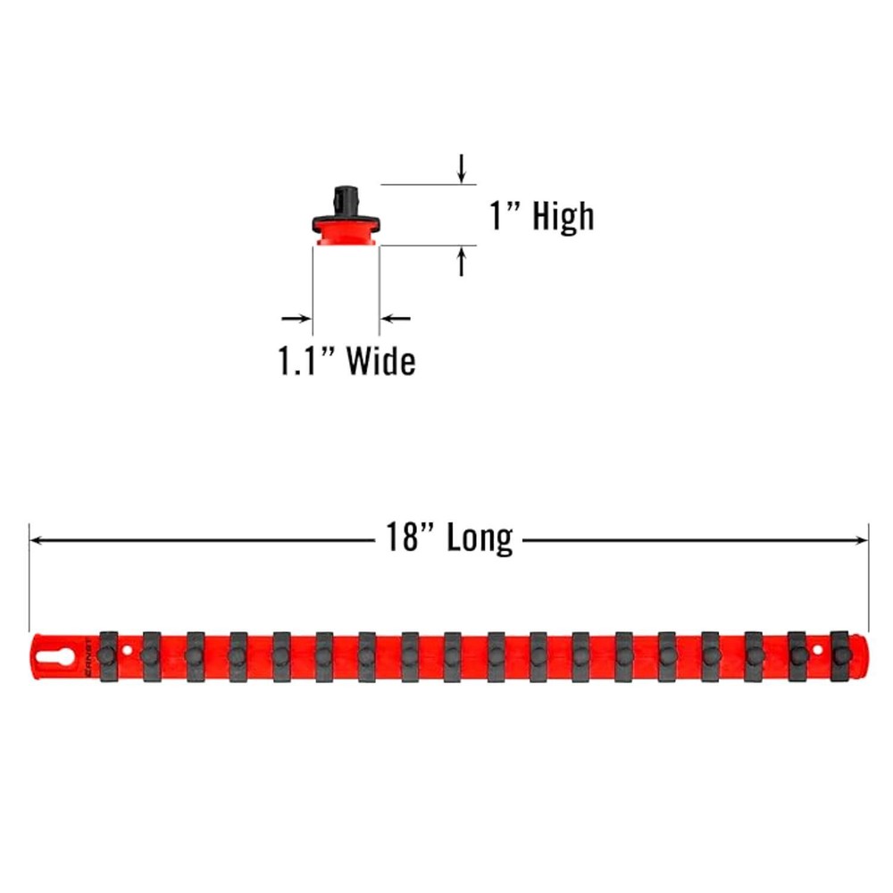 Ernst DuraPro TwistLock Socket Rail 3/8 Dr 18in