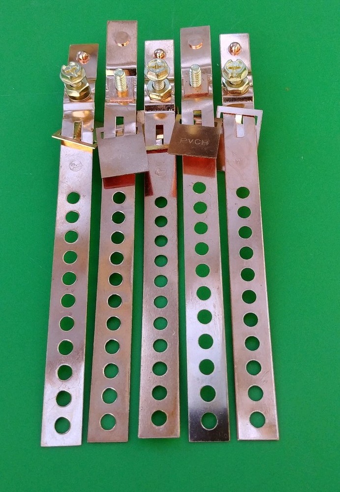 (5 PCS) 6" copper ground strap RF Grounding Applications for Lighting Protection
