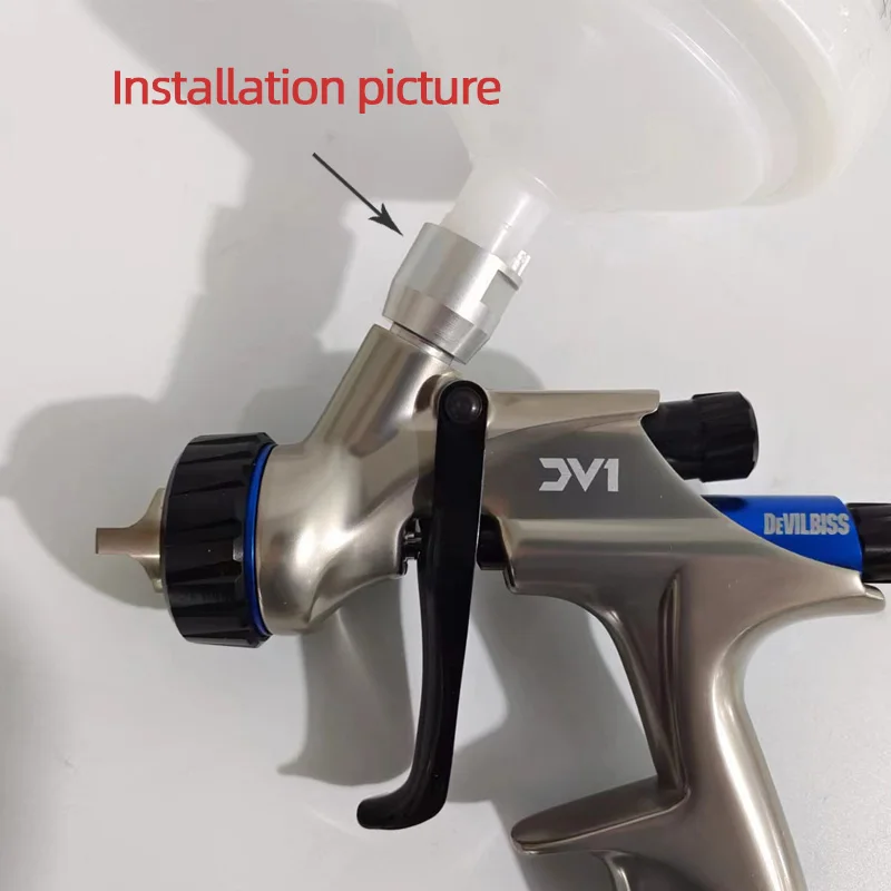 Spray Gun Adapter For Devilbiss /Sata Airbrush Measuring Cup Joints