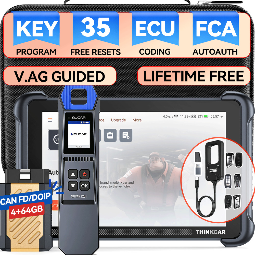 ThinkScan 689BT Car Key Programmer TPMS Relearn Combos OBD2 Scanner FREE UPDATE