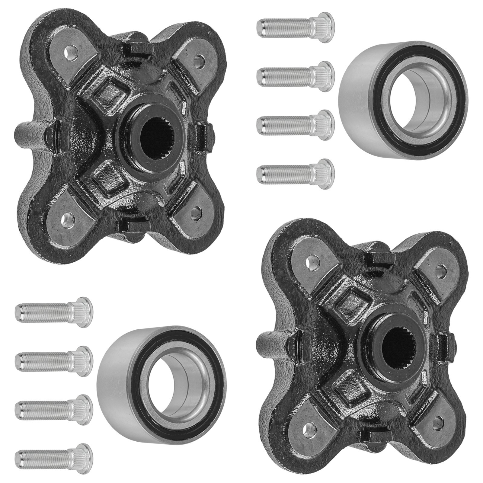 Rear Left & Right Wheel Hub & Bearing For Polaris RZR 570 2014-2016 5143625