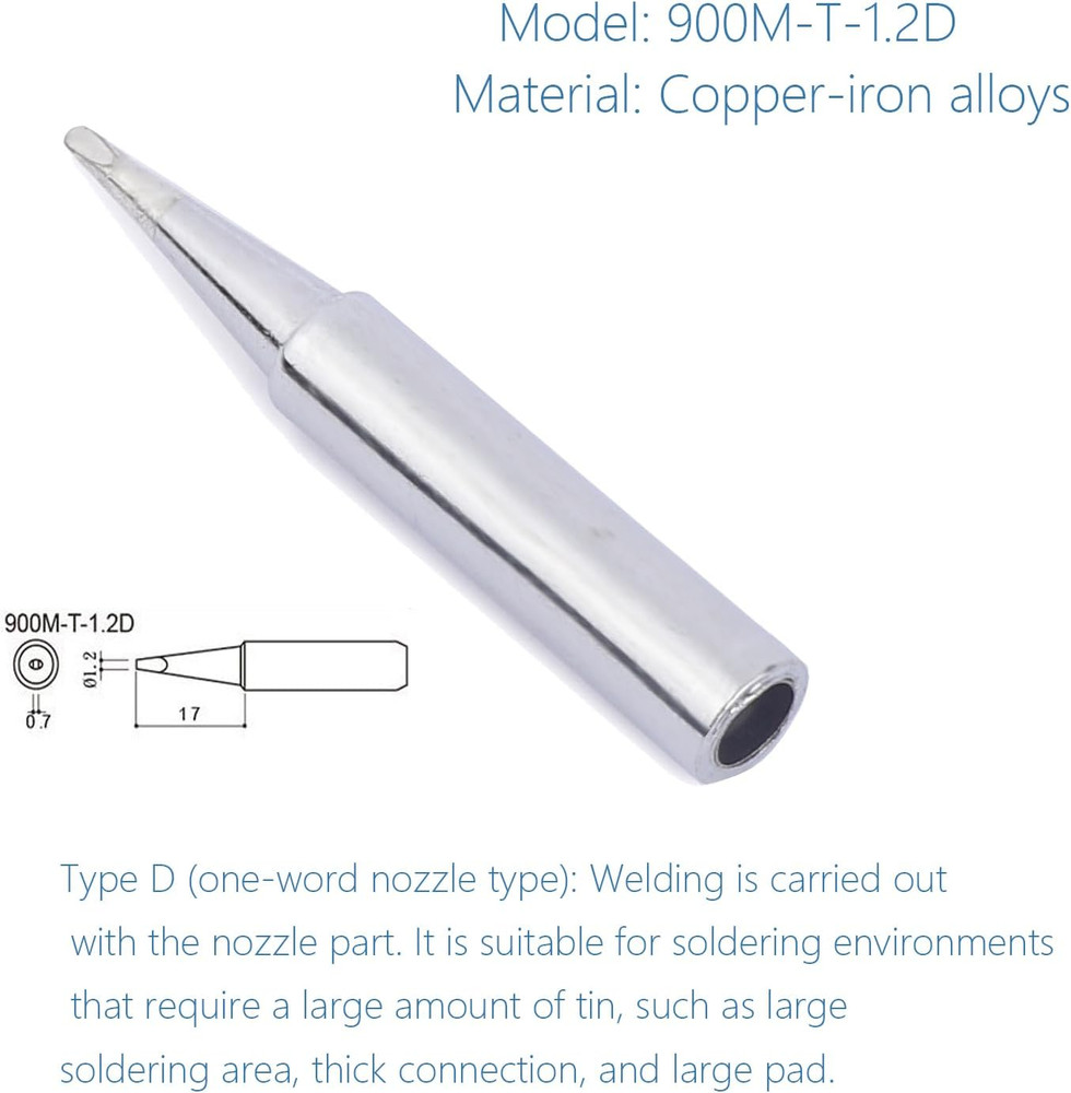 Soldering Iron Tips,900M Solder Tip Replacement, Solder Welding Replacement Tip