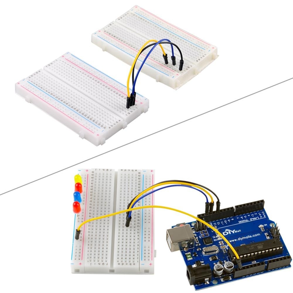 400 Tie Point Interlocking Solderless Prototype Breadboard + MB102 Power Supp...