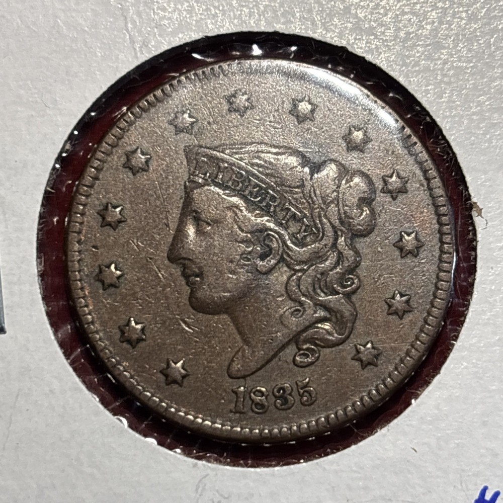 1835 coronet large cent Nice Grade Free Shipping