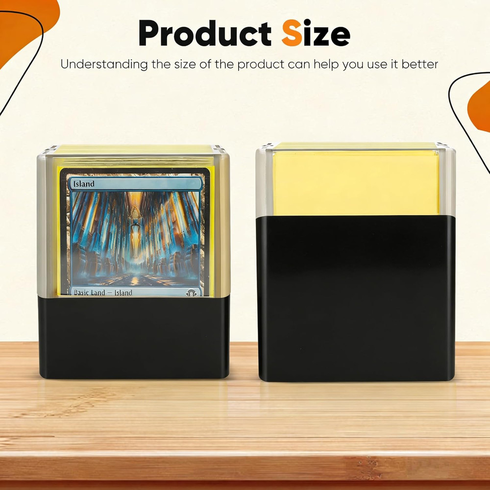 Trading Card Deck Boxes with Portable Organizer Case. Card Storage Box for Magic