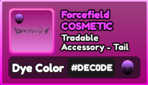 World Zero WZ - COSMETICS - #DEC0DE - ACCESSORY - TAIL