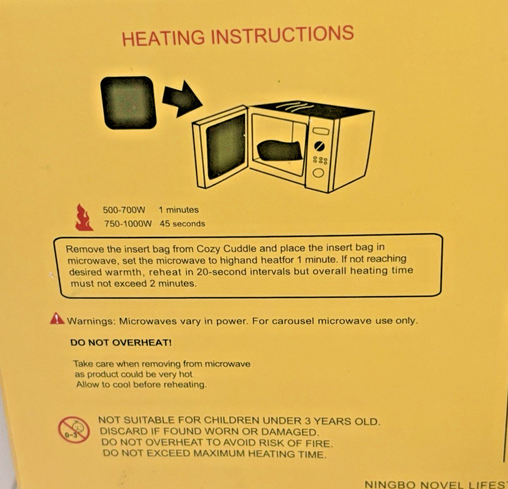 NIB Pizza Shaped My Novel Things Heatable &Huggable Cuddle Pack: Hot/Cold Pack