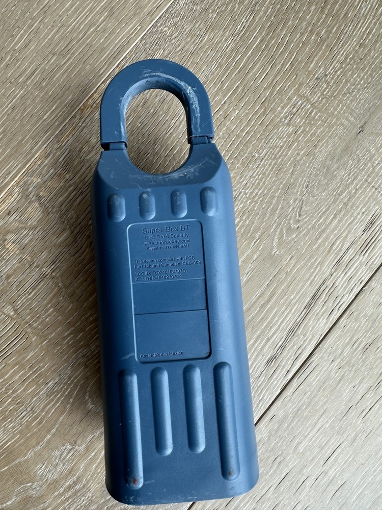 Supra iBox BT Bluetooth Real Estate Key Lock Box NO CODE LOCKED