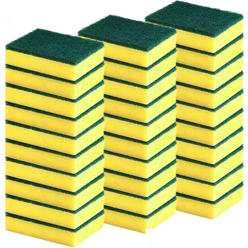 Highly absorbent double-sided sponge magic cleaning pot rust sponge cleaning bru