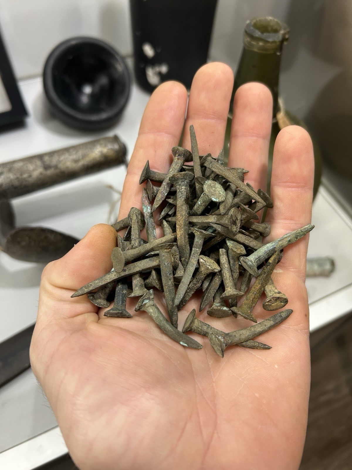 18th Century British Shipwreck Copper Sheathing Nails 1715 fleet era (ONE NAIL)