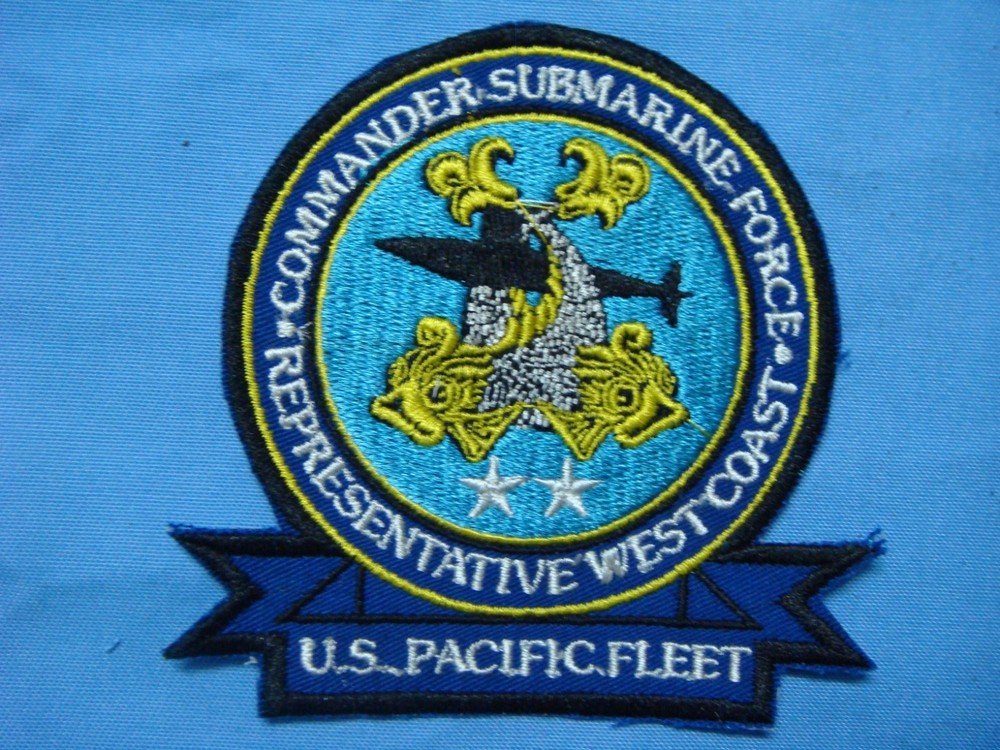 PATCH US Navy COMMANDER SUBMARINE FORCE REPRESENTATIVE WEST COAST PACIFIC FLEET
