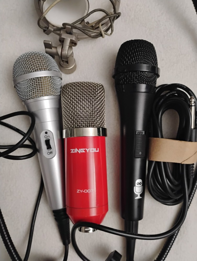 3 mic's plus some miscellaneous items all untested