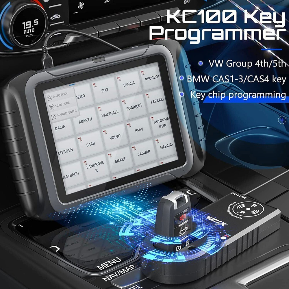 XTOOL USED KC100 Car K^ey Programming Tool For Toyota/Lexus Work with D8/ D9 PRO