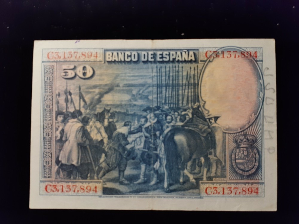 1928 50 PESETAS SPAIN P 75