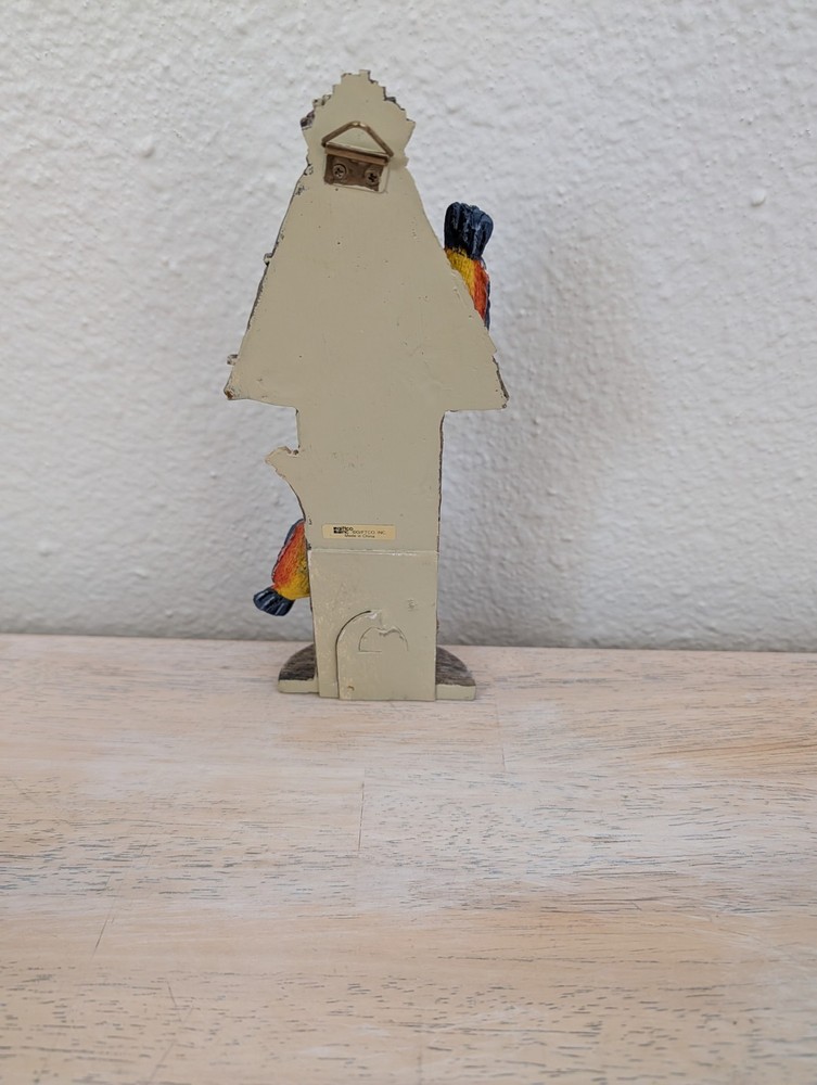 Giftco Bird House Thermometer Wall Hanging Ceramic
