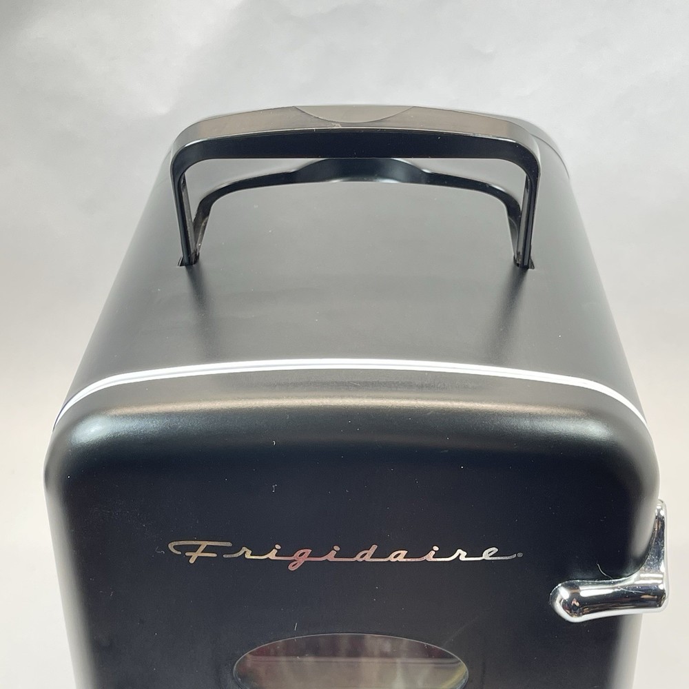 Frigidaire Retro Mini Fridge Black Compact Cooler Dorm Office Tested Clean