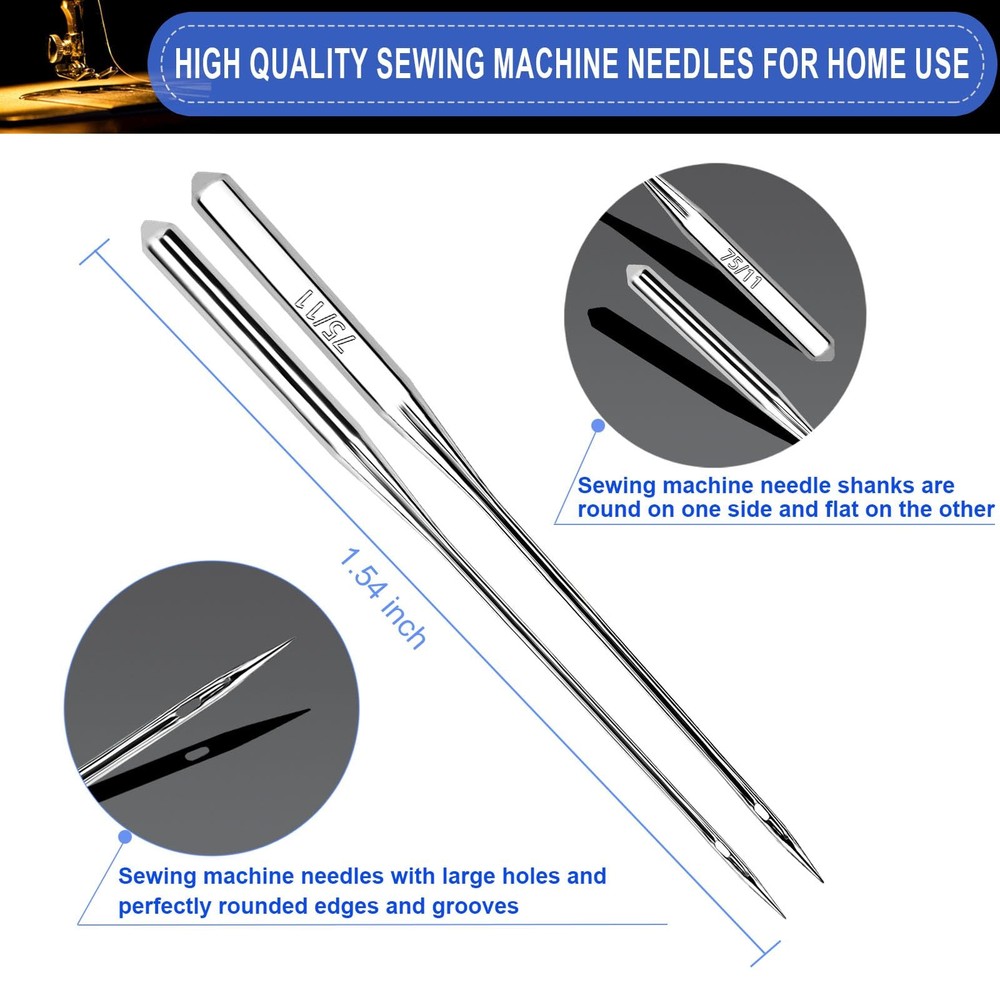 50PCS Sewing Machine Needles, Universal Needle for 50pc Set