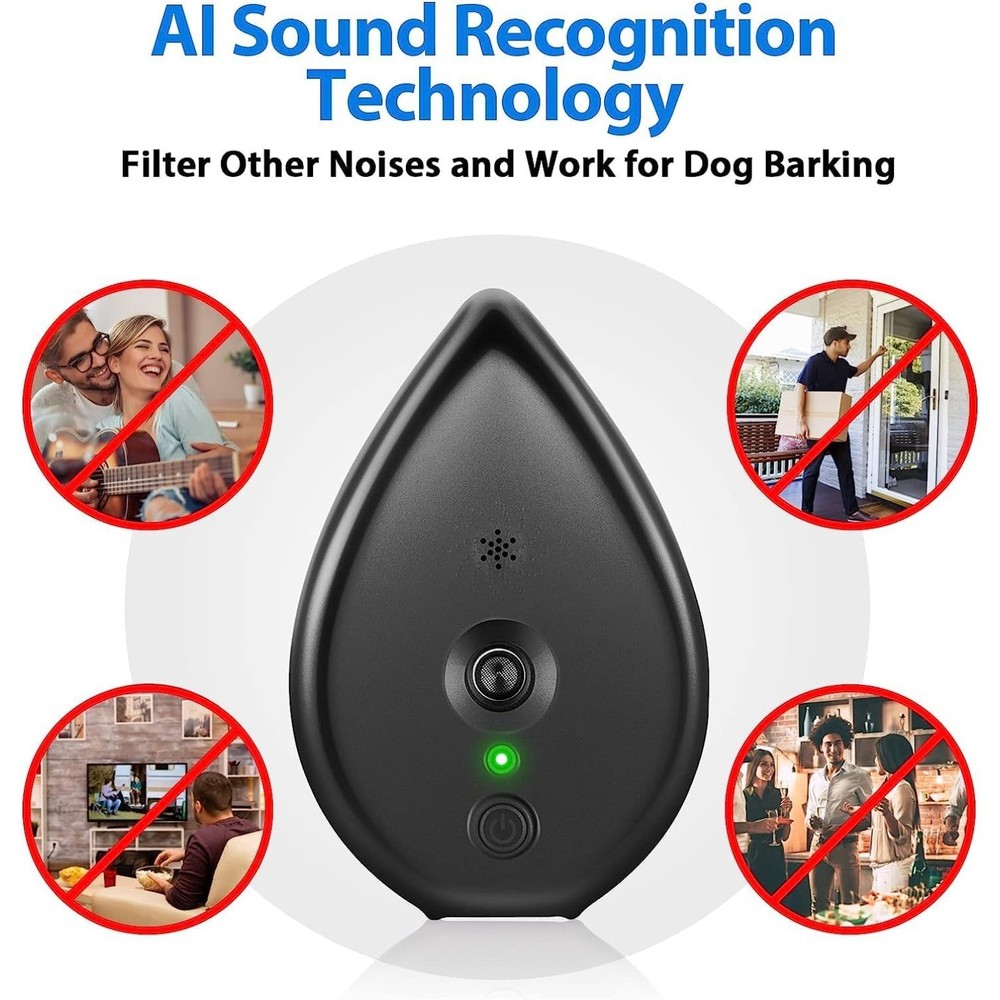 Automatic Anti Barking Device,Barking Control Device 3 Modes AI Recognition Tech