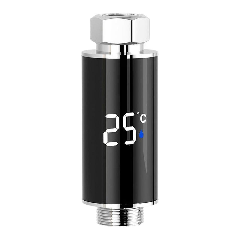 Color-Coded Indicator Digital Display Shower Head Water Temperature Meter