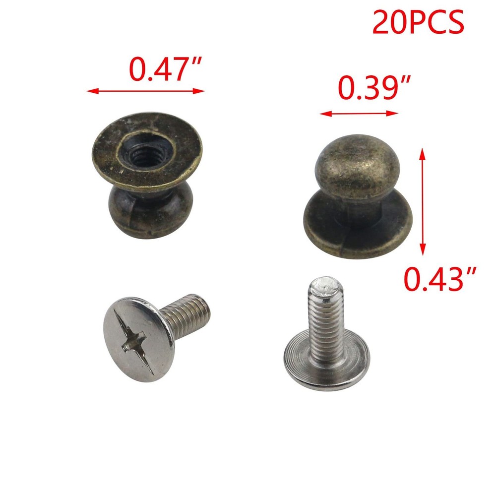 T Tulead Mini Knobs Metal Knobs Cabinet Hardware Knobs Bronze Knobs Dresser P...