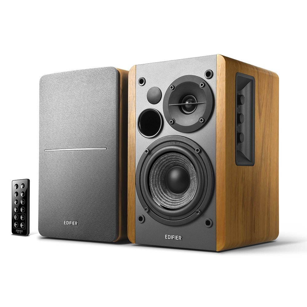 Edifier R1280DB Wireless Bookshelf Speakers Bluetooth Remote and Knobs Control