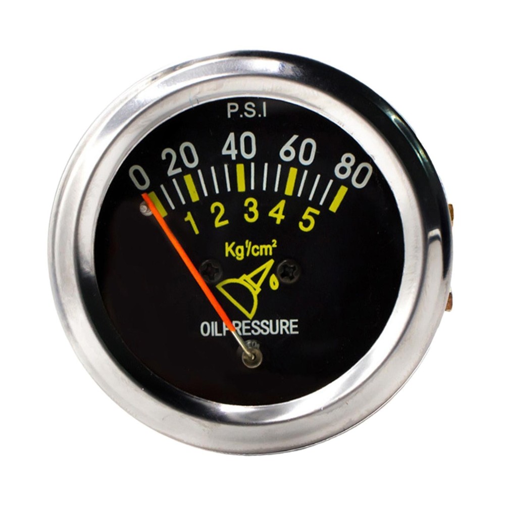 Generic Oil Pressure Gauge 0-80 PSI Engine Testing Tools Replacement Easy to