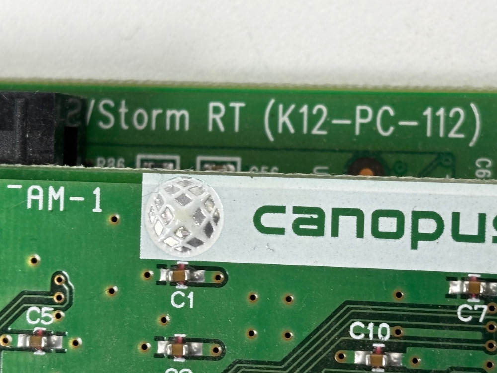 Canopus DVStorm RT K12-PC-112 w/ Encoder U03-AB-101 DVStorm-RT Codec T04-AB-009