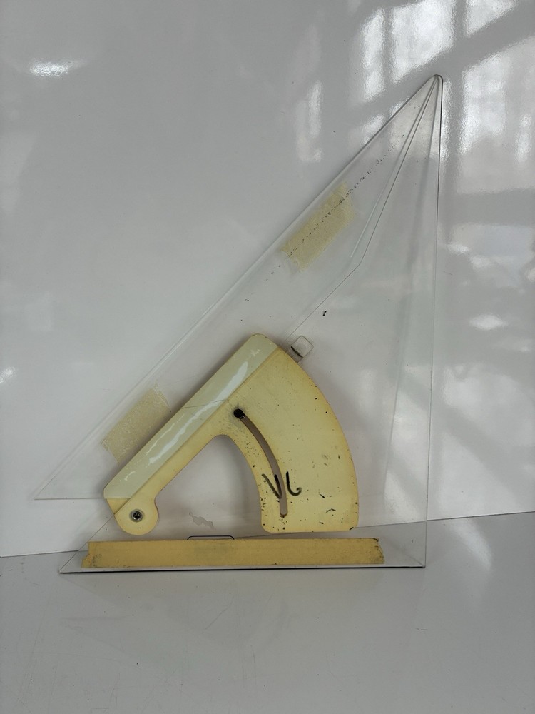 vintage DMI adjustable drafting triangle or angle finder tool 12”
