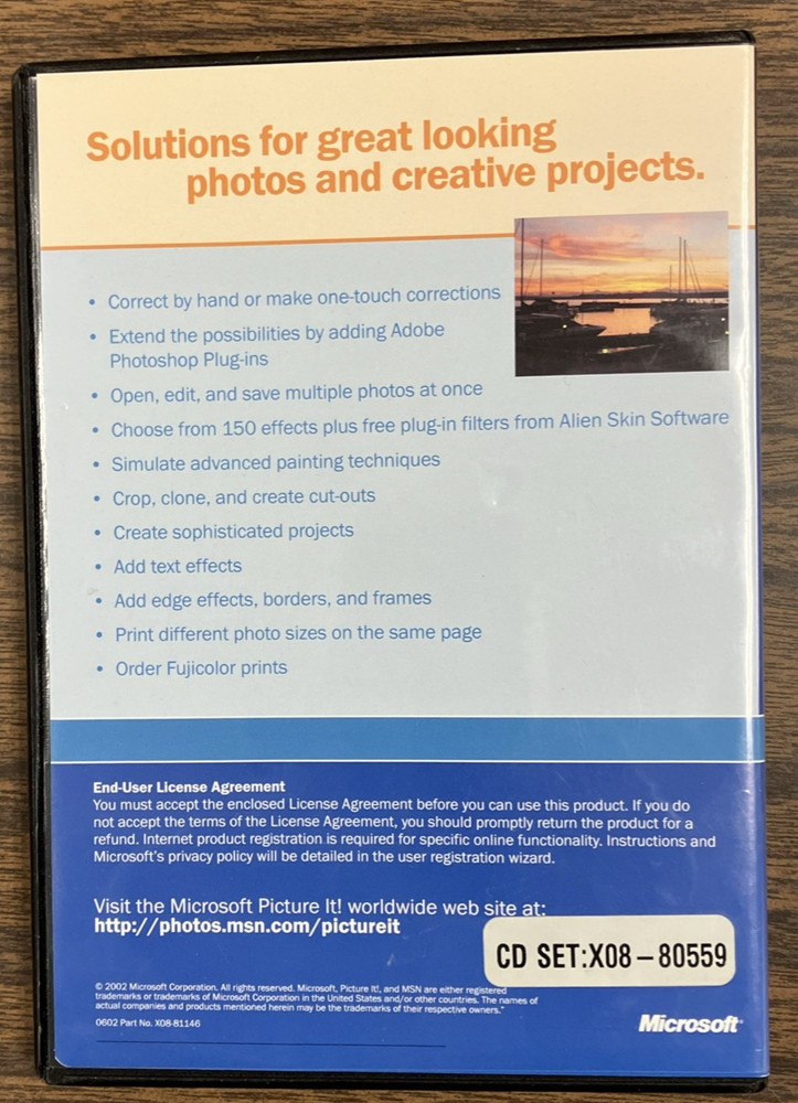Microsoft Picture It! Digital Image Pro Version 7.0 - 2 CD Set - Photo Editing