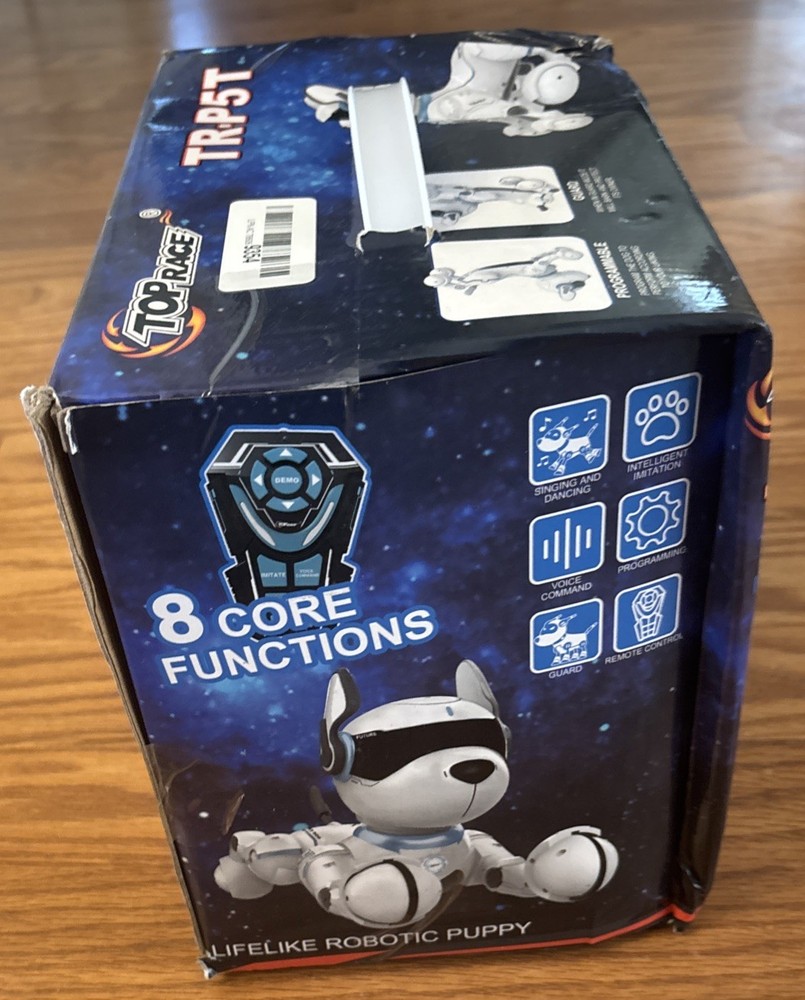 Interactive Programable Smart Robot Dog Rechargeable Voice Guard Mode Imitation