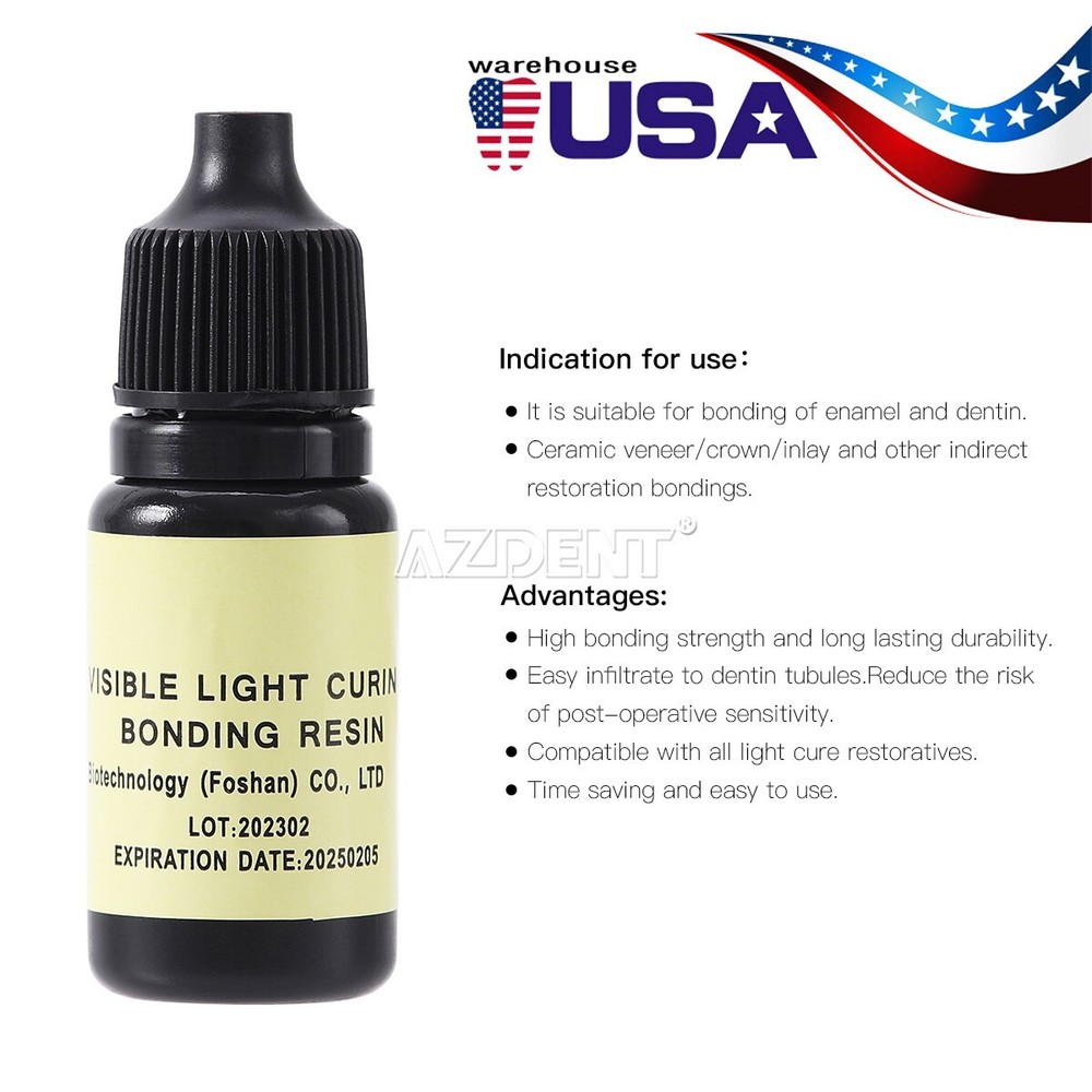 Dental 5ml Adhesive Light Cure Dentin Enamel One Step Bonding Composite