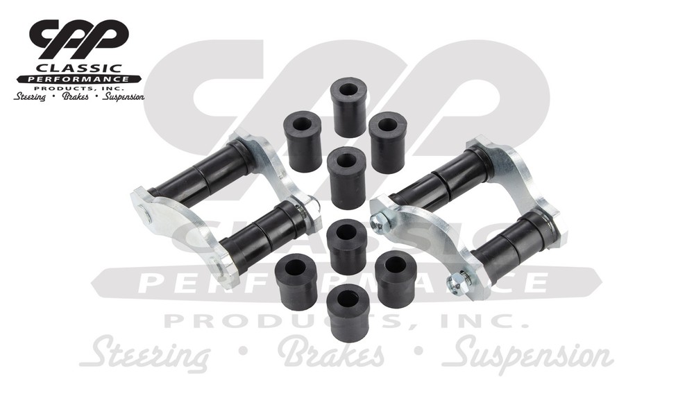 1956-57 Chevy Belair 150 210 CPP Rear Leaf Spring Polyurethane Shackle Kit