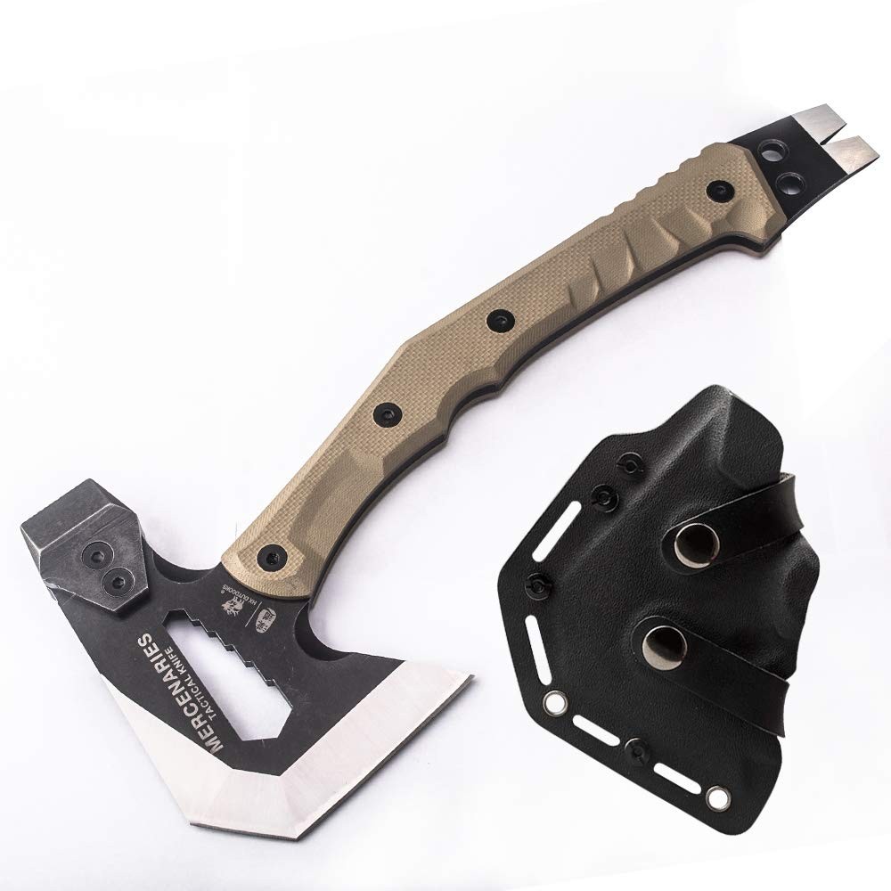 Mercenarys Tactical Engineer Axes Multifunctional Explosion-Proof Axe Camping...