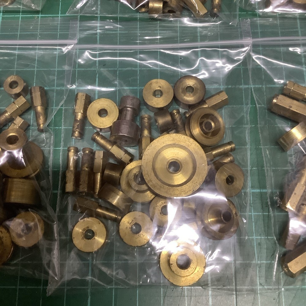 Various Brass / Aluminium Pulley / Brass Posts - Model Maker - 1 x 200g Pack